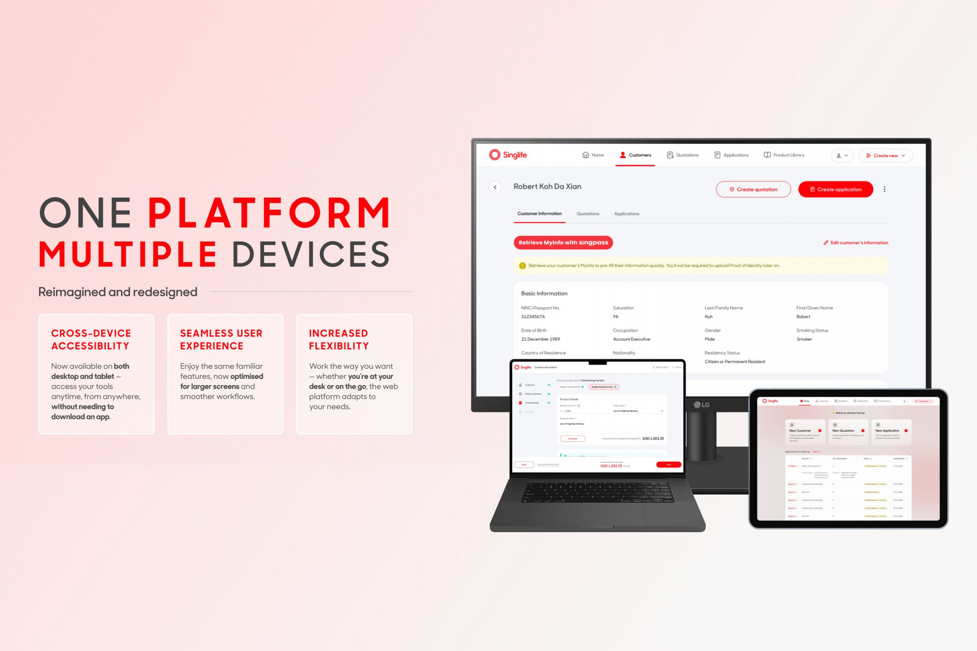 EzSub interface collage